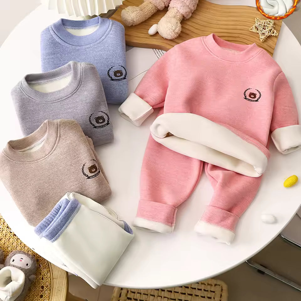 Kids Winter Plush Pajama Set