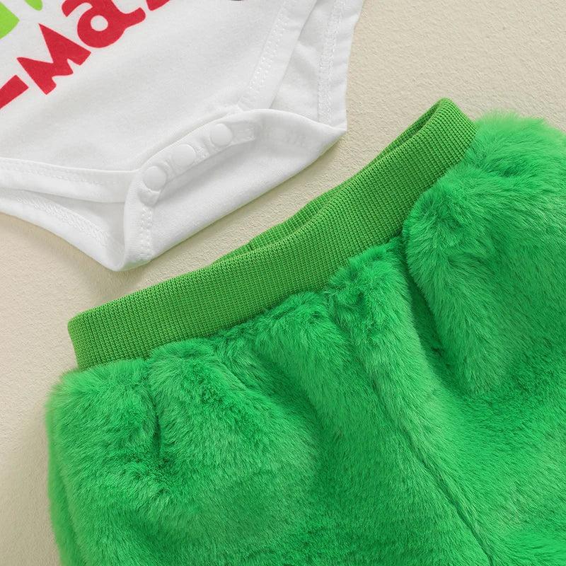 Baby Boy Christmas Cotton Grinch Outfit Set
