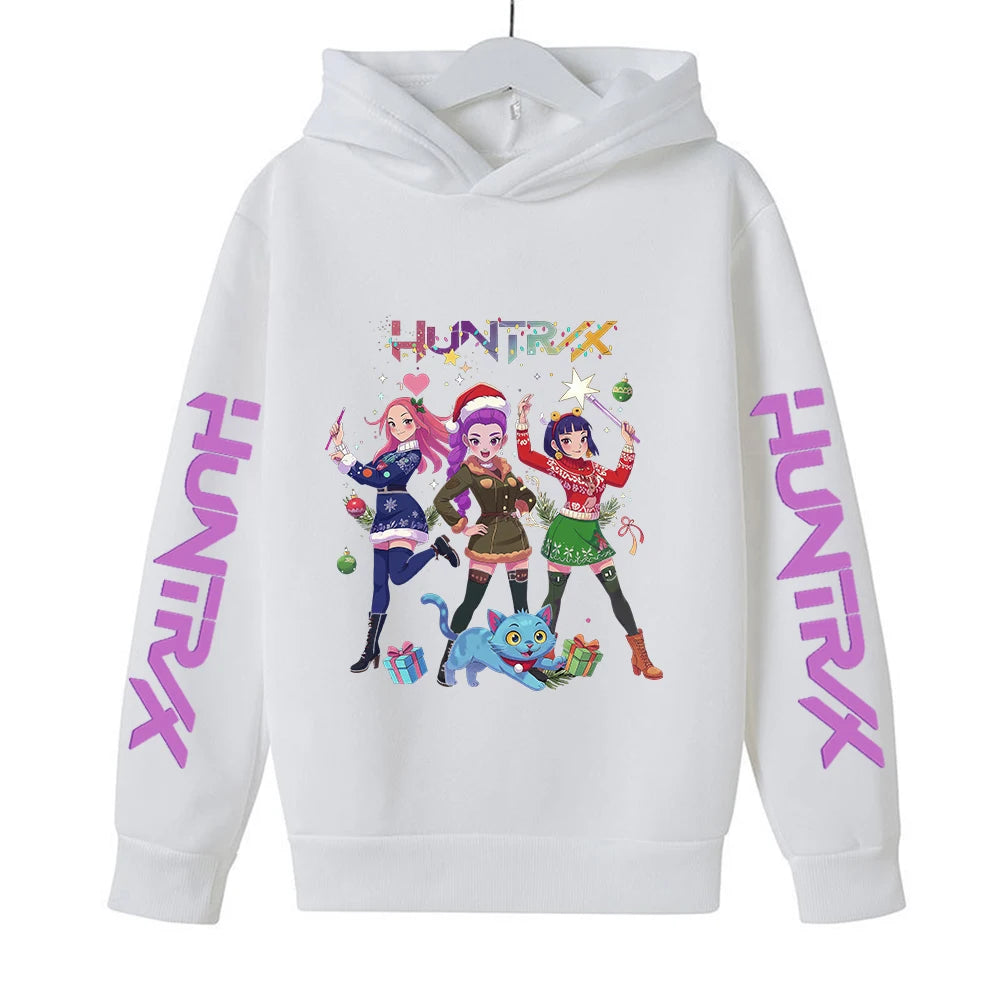 Christmas Kpop Demon Hunters Kids Hoodie