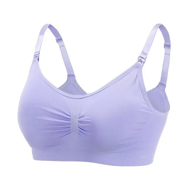 Maternity Nursing Bra – No Bones, Anti-Sag, Easy Feeding Comfort