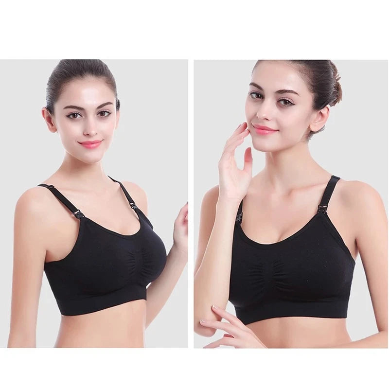 Maternity Nursing Bra – No Bones, Anti-Sag, Easy Feeding Comfort
