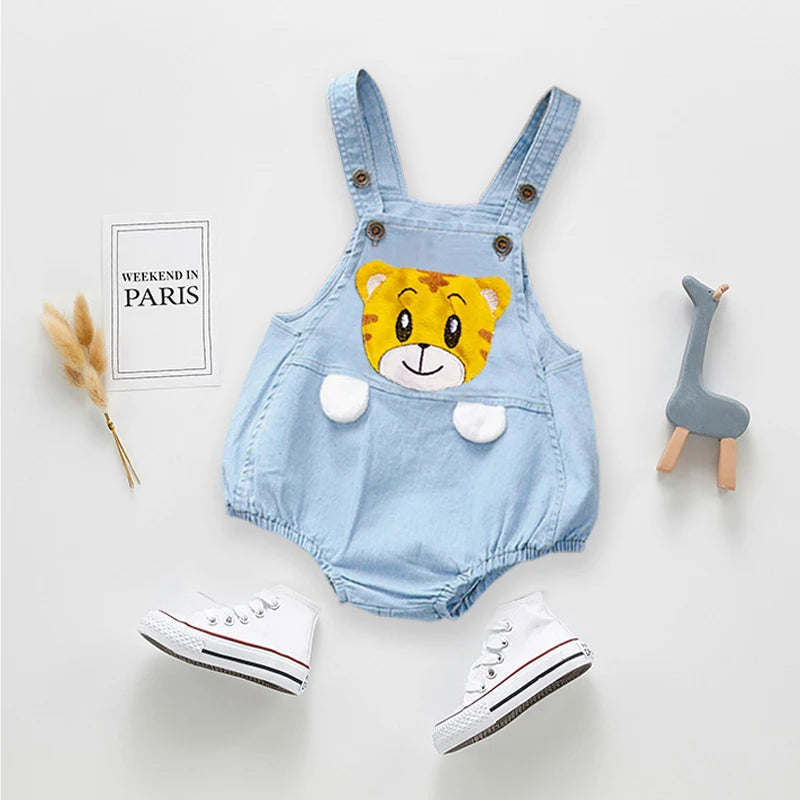 MOMSTAG Kids' Denim Overall Jumpsuit