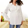 V-Neck Long Sleeve Maternity Top