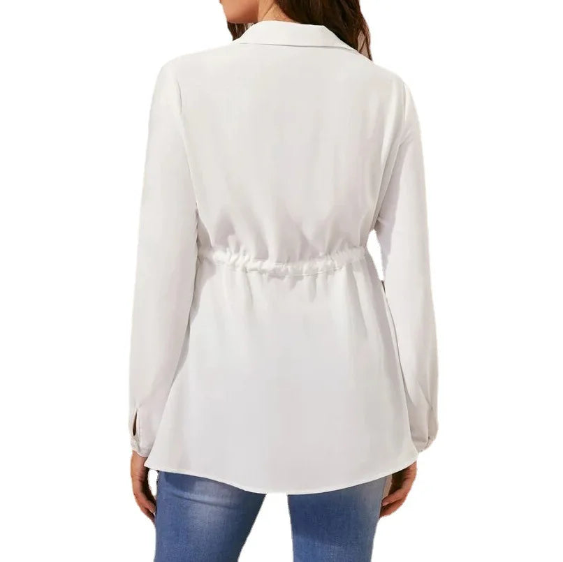 V-Neck Long Sleeve Maternity Top