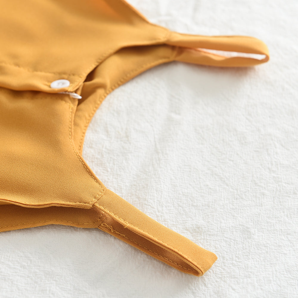 Bear Leader Girls' Summer Set – Solid Suspender T-Shirt Top & Floral Shorts, 2-Piece Kids Clothing Outfit