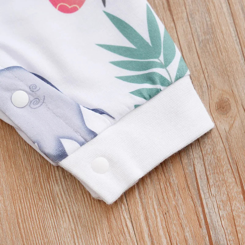 MOMSTAG Newborn Cartoon Animal Bodysuit