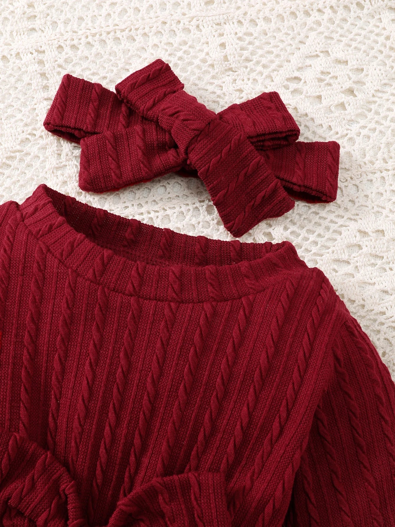 Baby Retro Christmas Jumpsuit Set