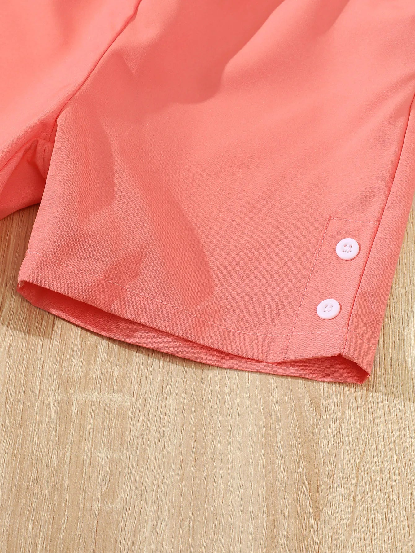 Girls' Summer Outfit – Floral Bow Sleeveless Top & Shorts Set