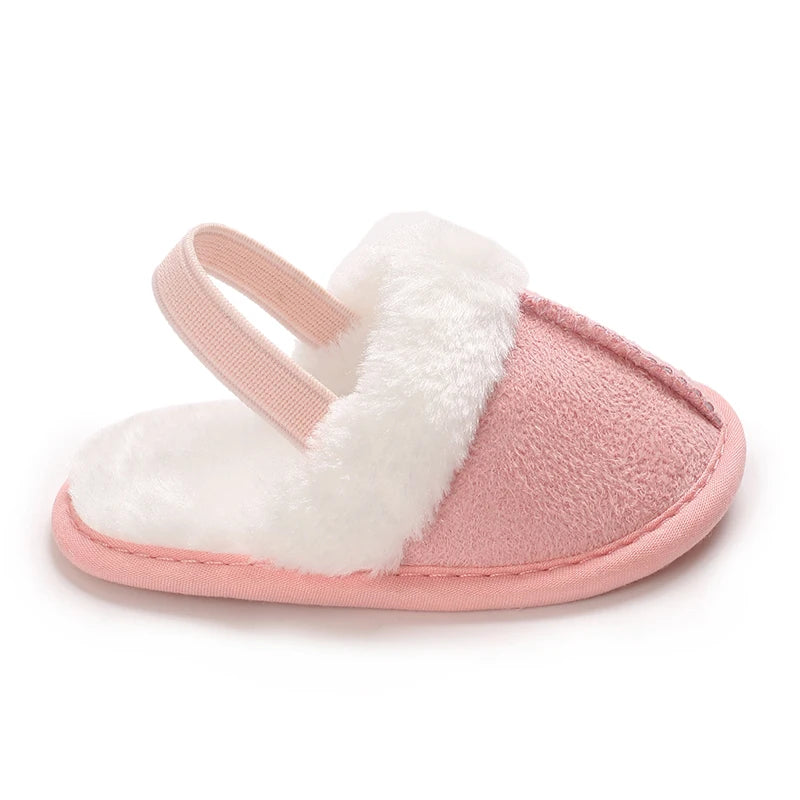 Cute Plush Baby Slippers