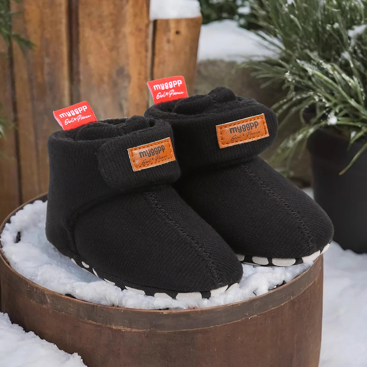 Fleece Grip Baby Booties