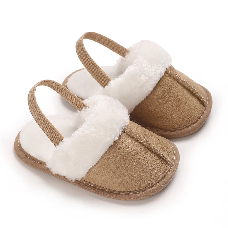 Cute Plush Baby Slippers