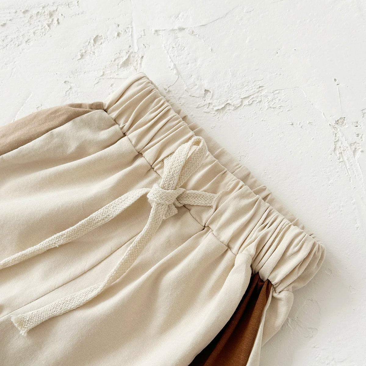 Solid Color T-Shirt & Elastic Waist Pants for Boys & Girls, Toddler Clothes