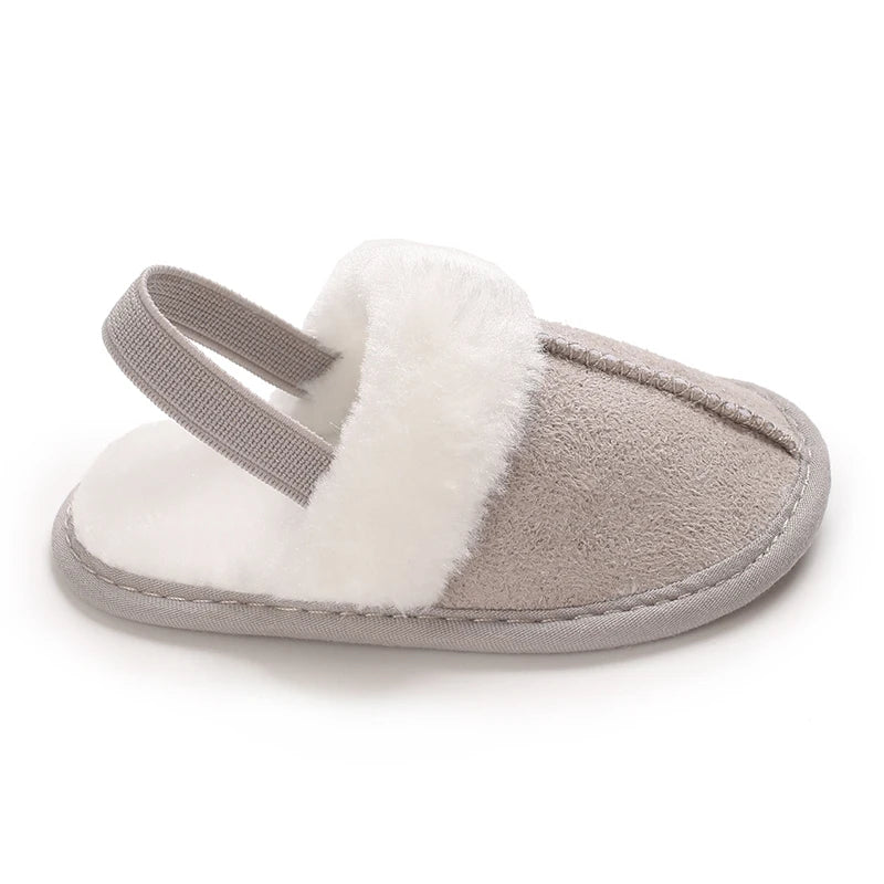 Cute Plush Baby Slippers