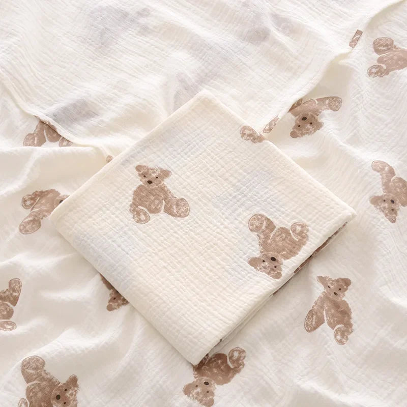 2-Layer Cotton Blanket for Newborns & Summer Bedding