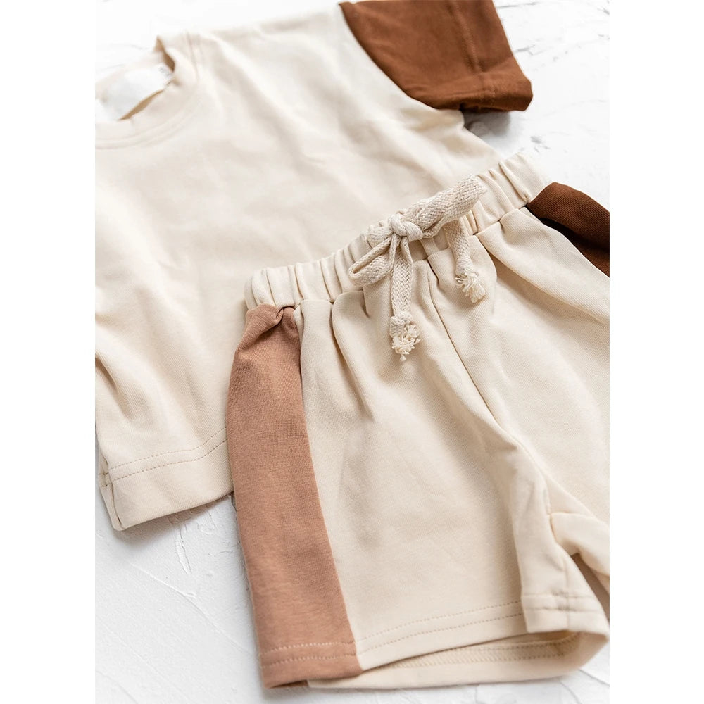 MOMSTAG Summer Cotton T-Shirt & Shorts Set
