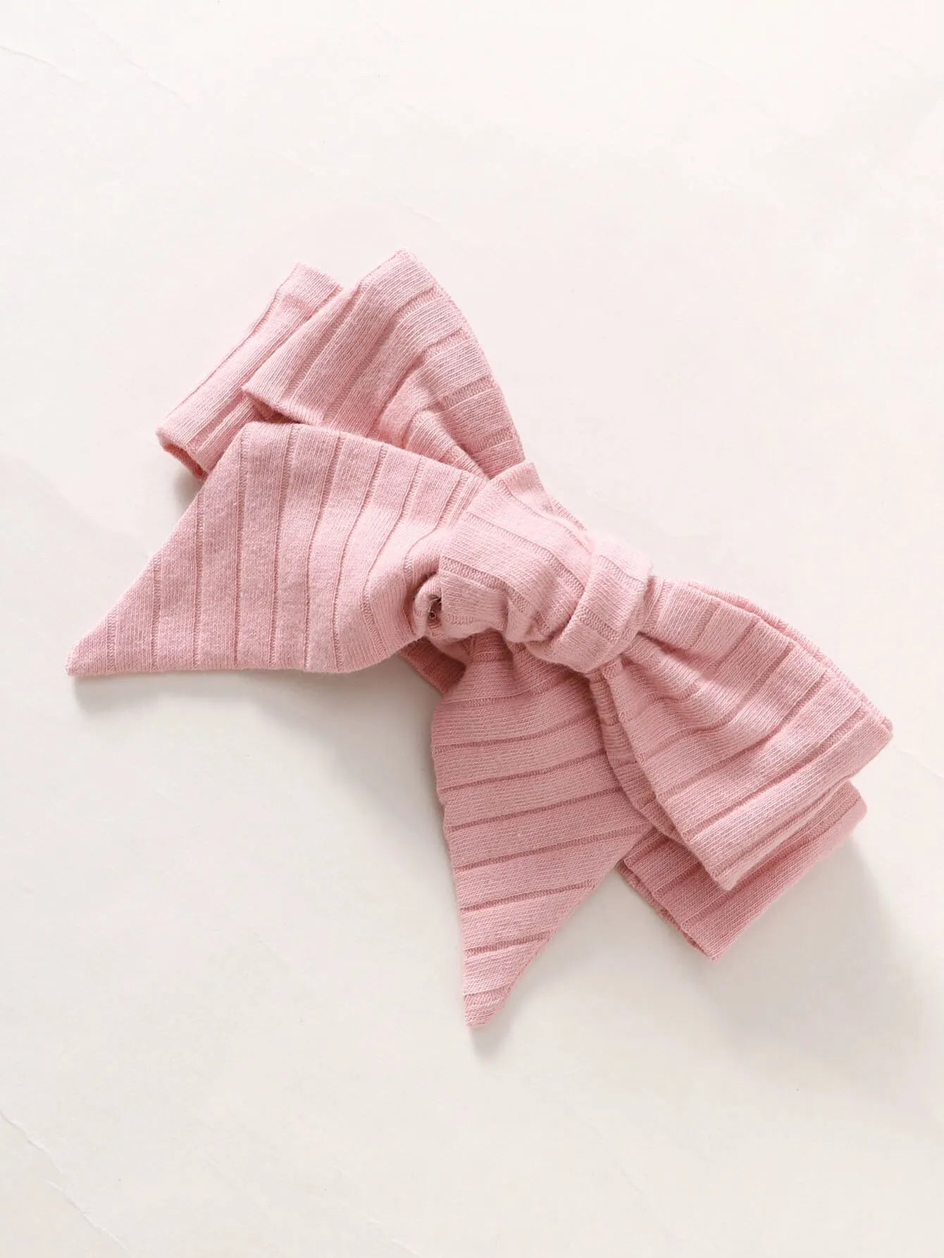 Newborn Baby Girl Romper Pink Ribbed Sling Bodysuit+ Headwear