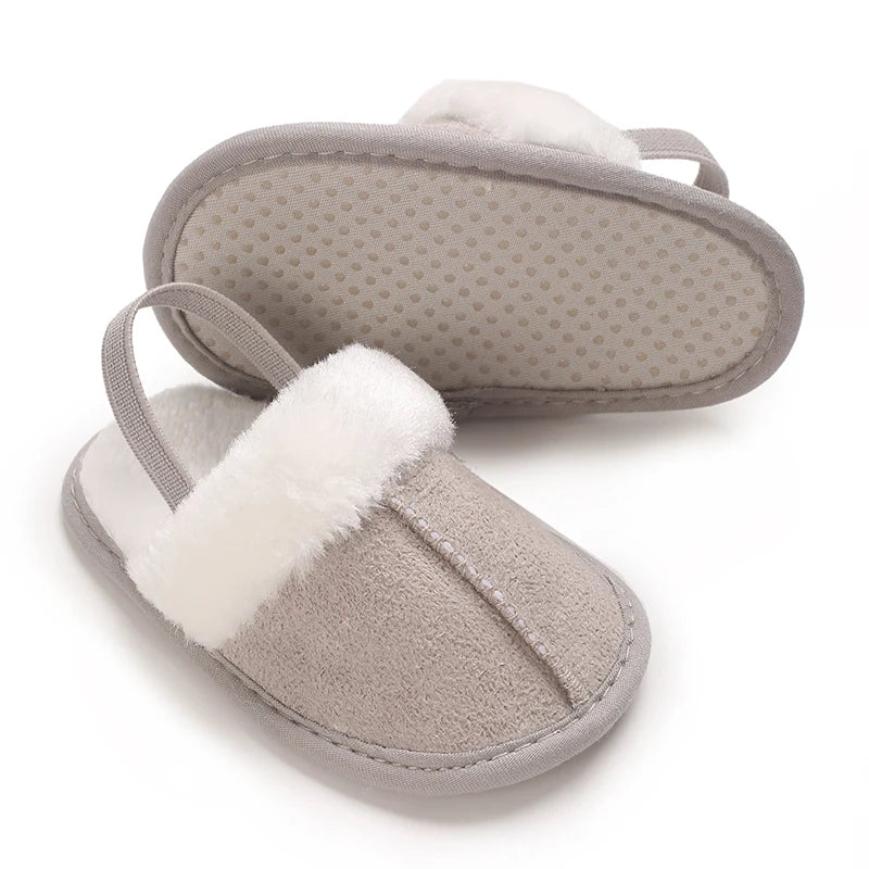 Cute Plush Baby Slippers