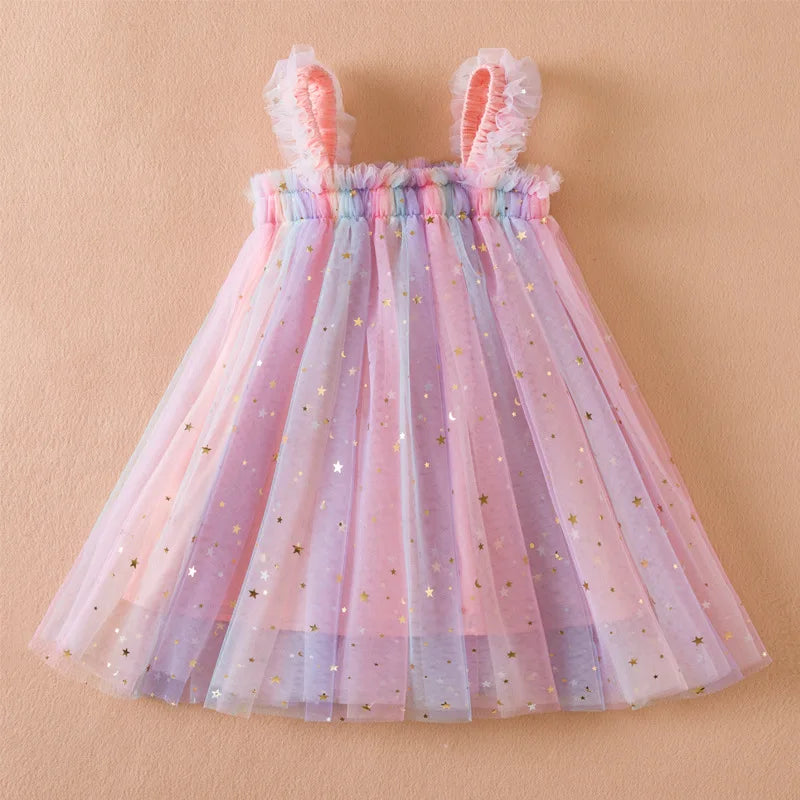 Rainbow Unicorn Tulle Princess Dress (Girls)