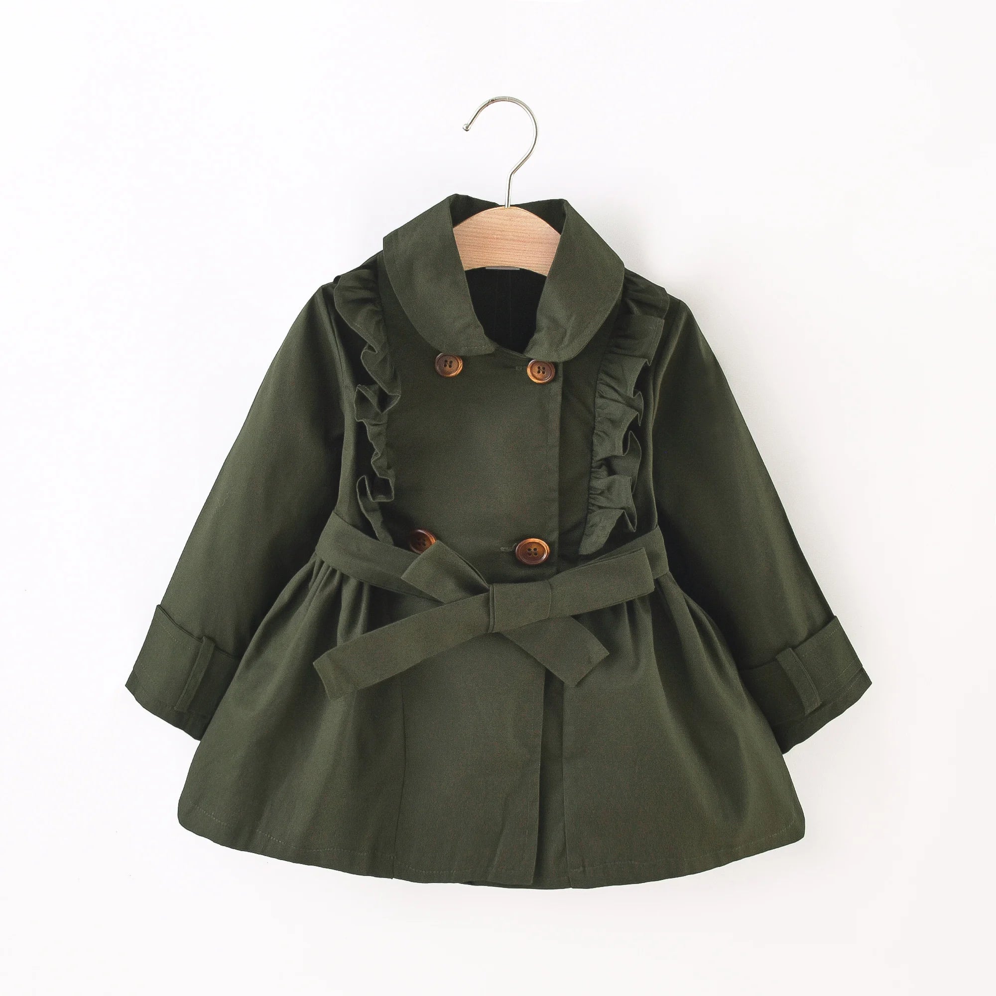 Cotton Baby Girls British Trench Coat
