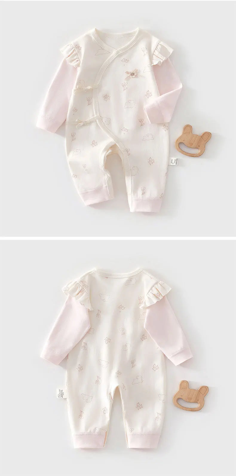 Cotton Cartoon Butterfly Outfit (0-6M)
