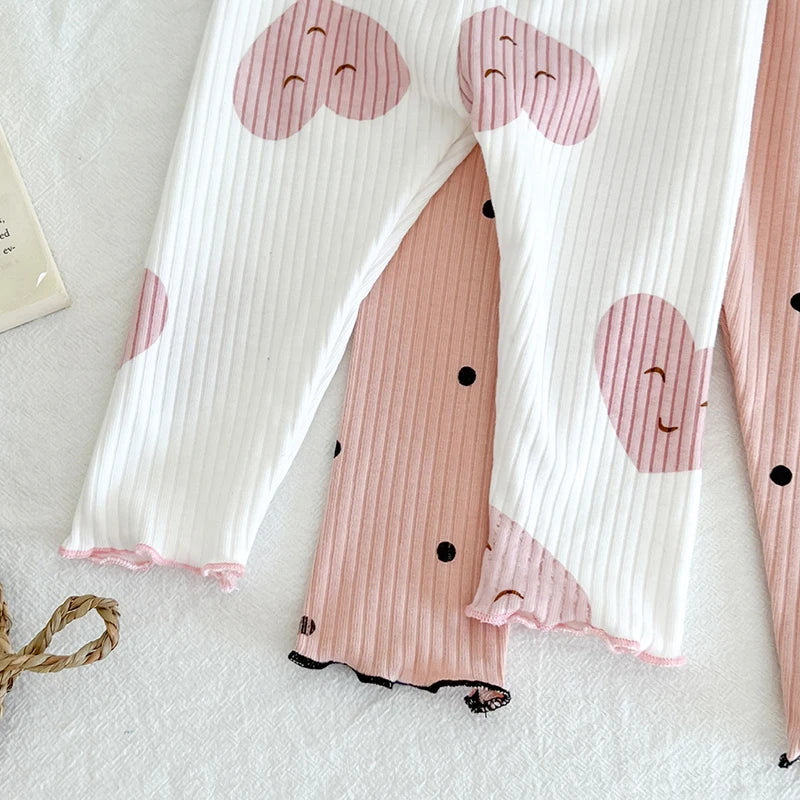 Autumn Dot Print Baby Pajama Set