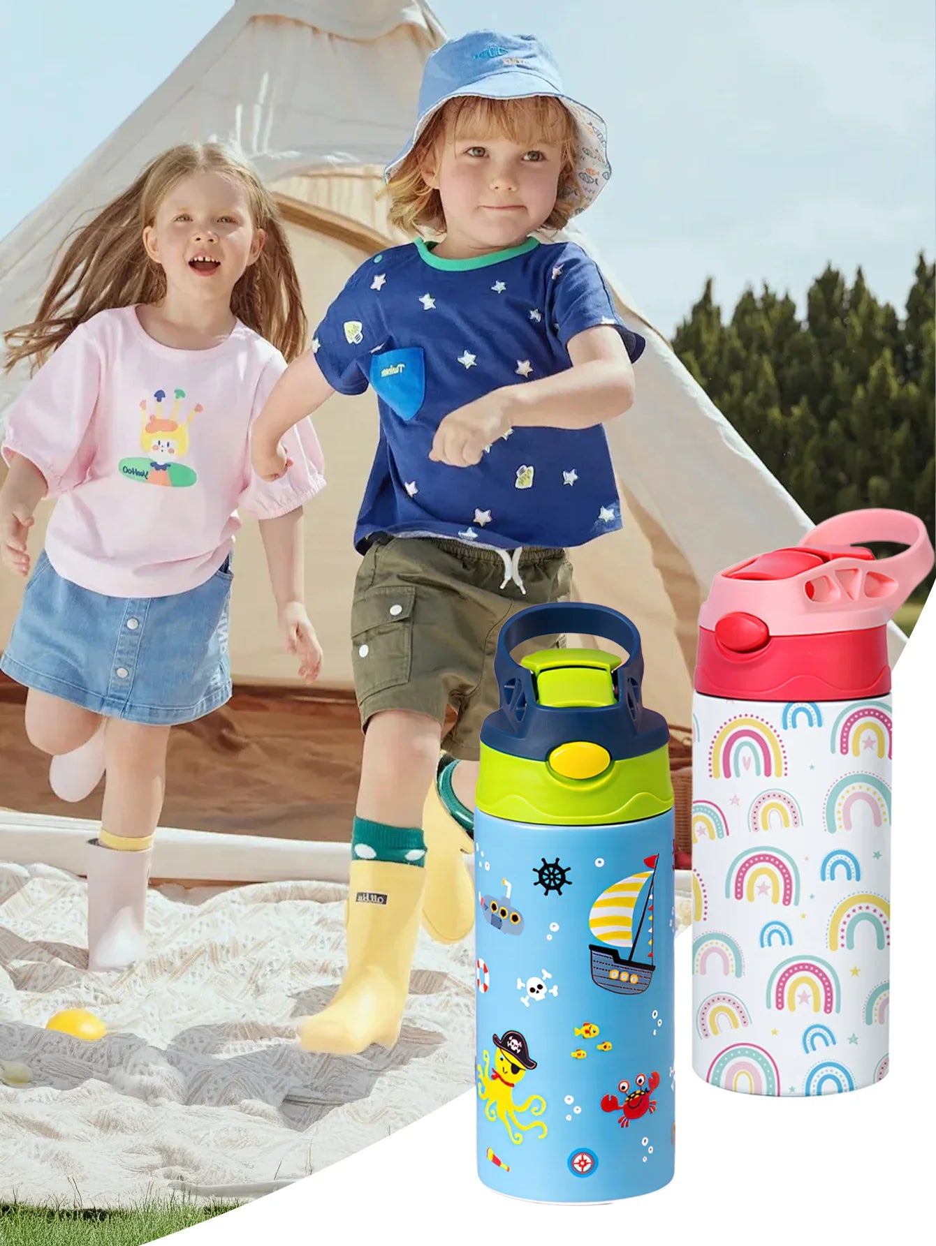 Thermos Cup Stainless Steel Insulated Bottle for Children