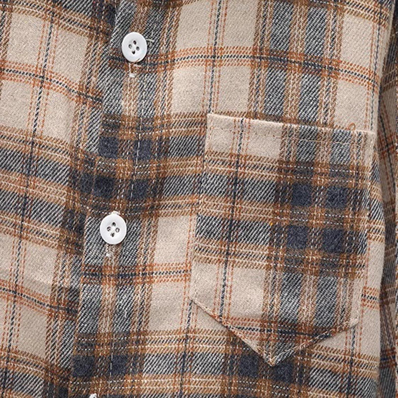 Kids' Plaid Shirt – Cotton Long Sleeve