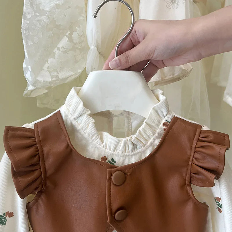 Spring Flower Pattern Dress (Girls)