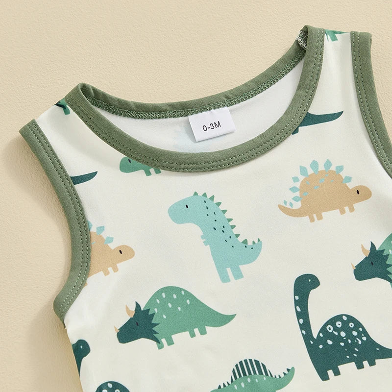 Toddler Girl Floral Print Sleeveless Romper Round Neck Jumpsuit