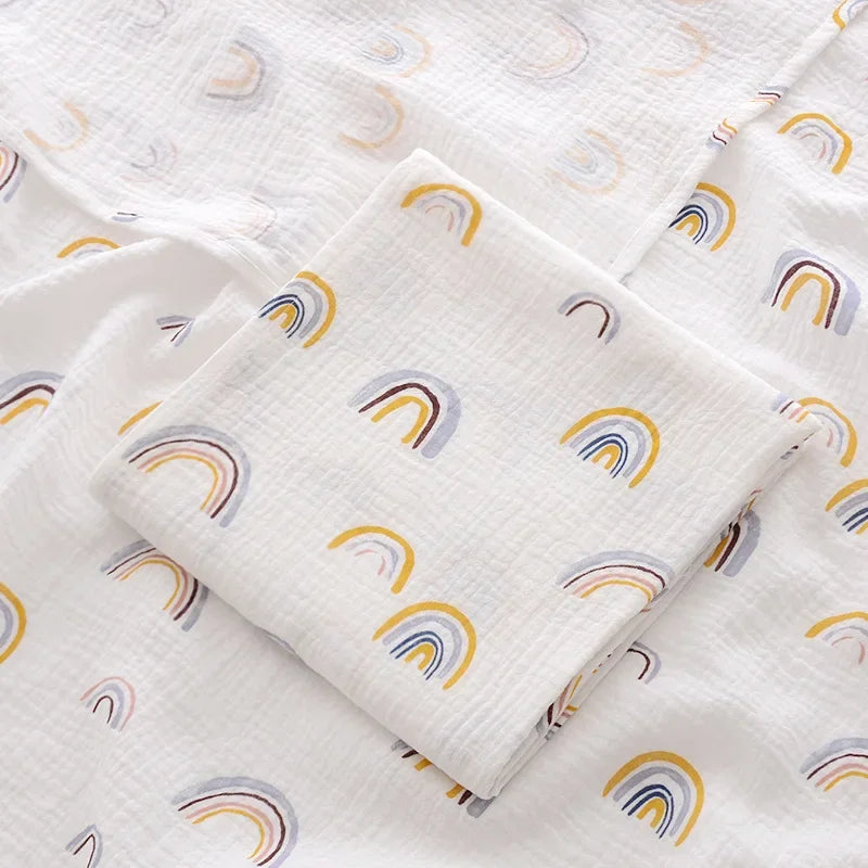 2-Layer Cotton Blanket for Newborns & Summer Bedding