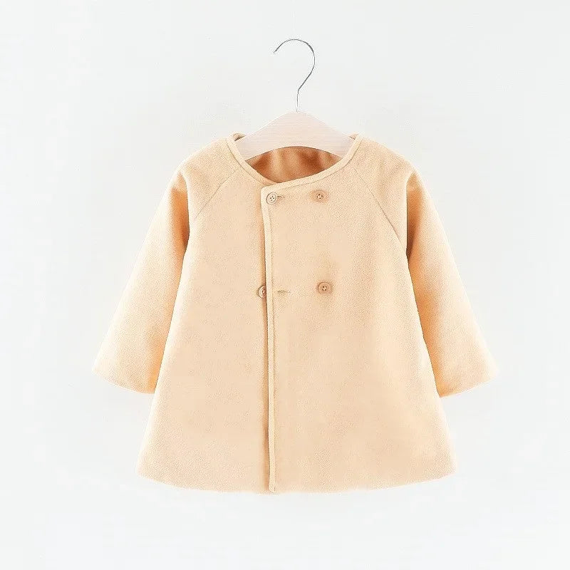 Baby Girls Elegant Winter Coat 6M–3Y