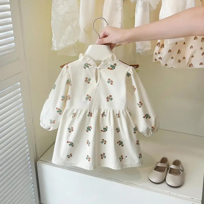 Spring Flower Pattern Dress (Girls)