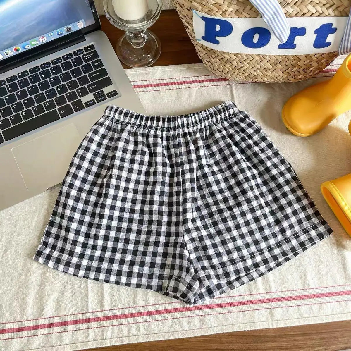 Plaid Sports Pants