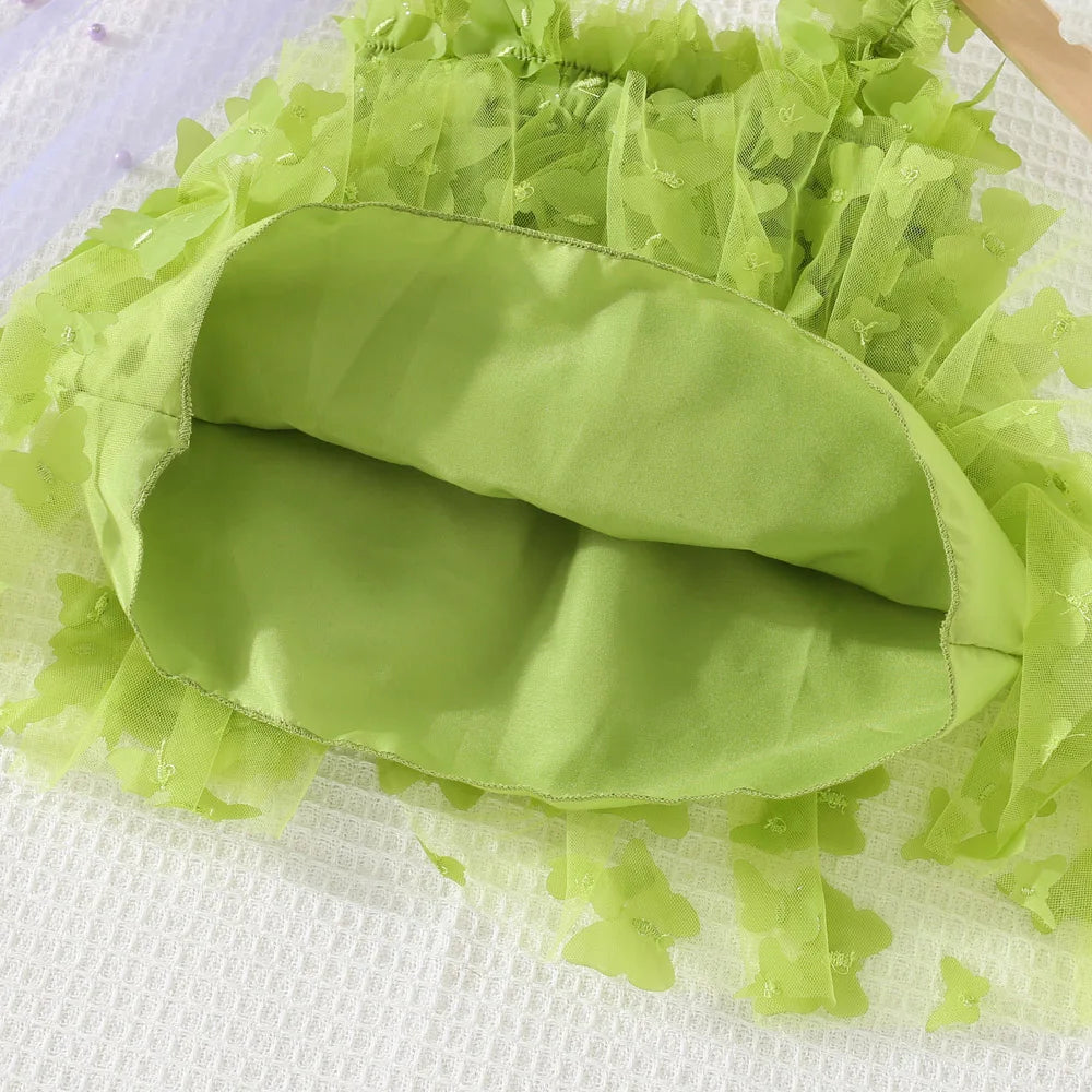 Butterfly Mesh Suspender Dress (Girls)