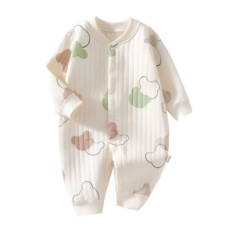 3-Layer Cotton Baby Romper