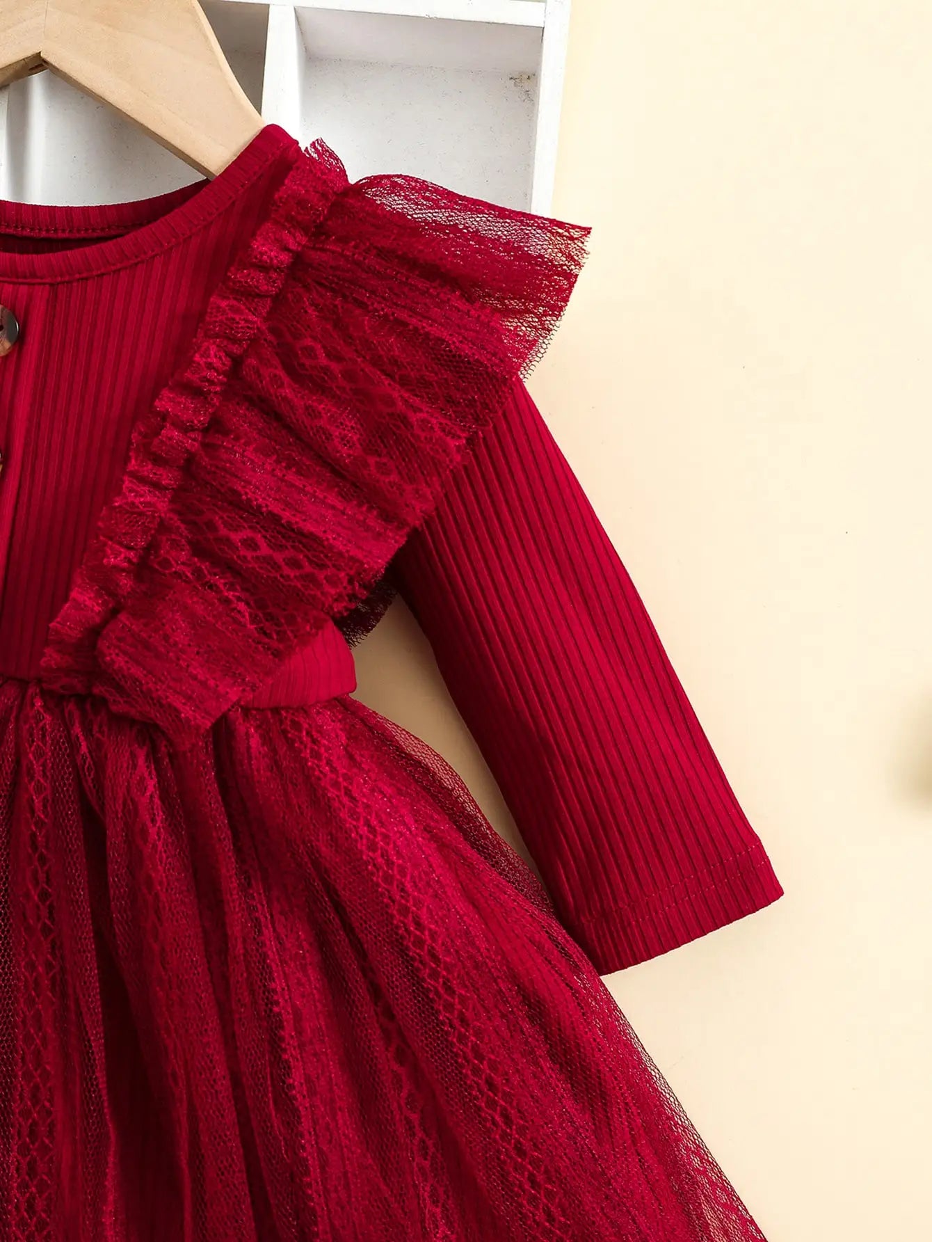 Baby Girl Ruffle Mesh Dress + Headband Set