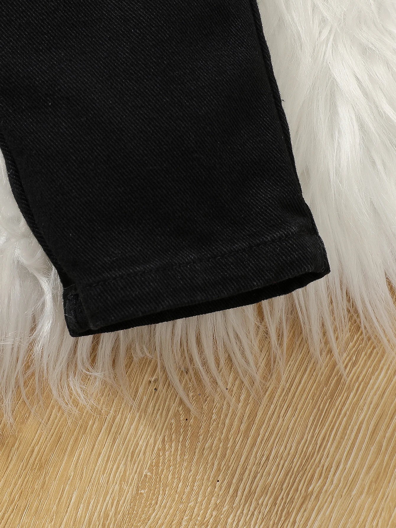 Plaid Jacket and Ripped Jeans Streetwear Set for Boys