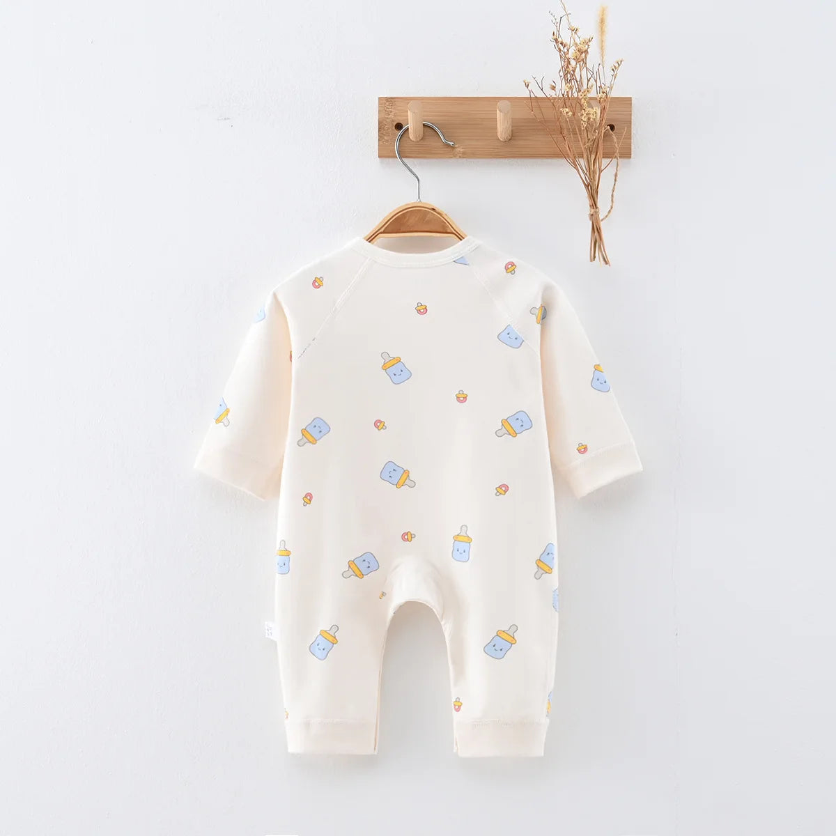 MOMSTAG Unisex Newborn Cotton Jumpsuit - Cartoon Butterfly Print