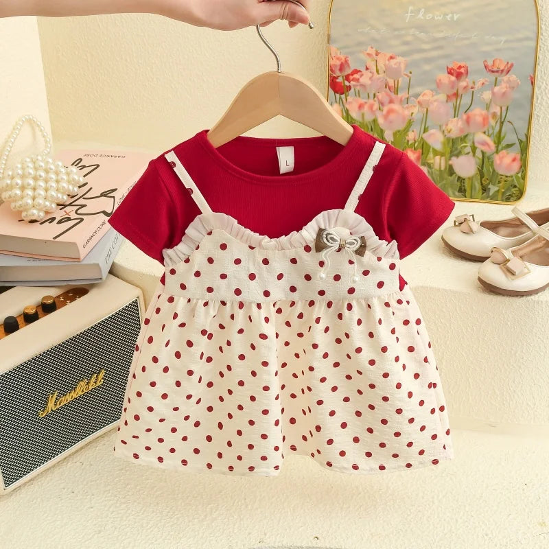 Polka Dot Two Pieces Baby Girl