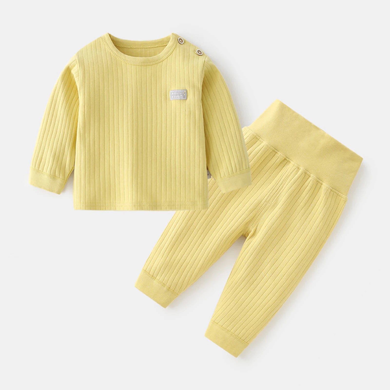 Baby Thermal Candy Color Pajama Set 3M–2T