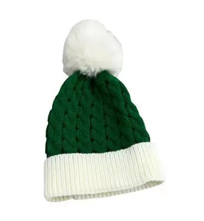 Fluffy Pom-Pom Christmas Knit Beanie