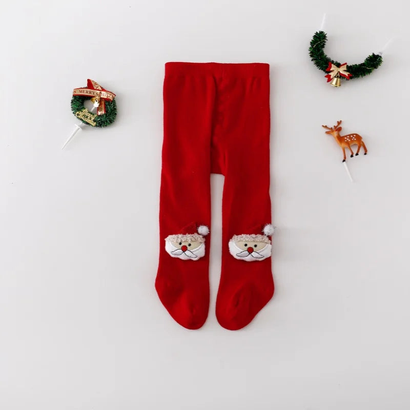 Christmas Cotton Baby Tights for Girls