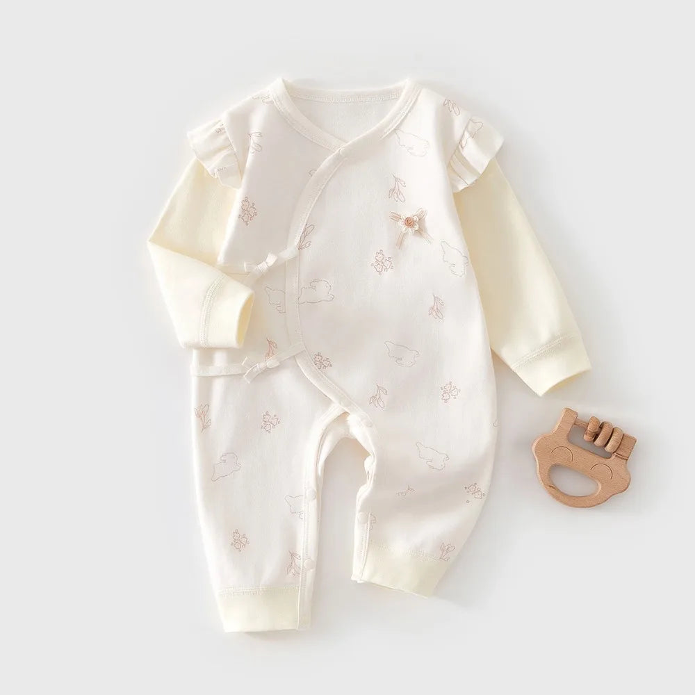 Cotton Cartoon Butterfly Outfit (0-6M)