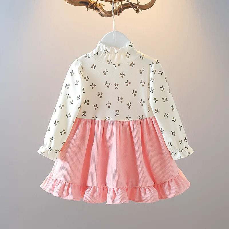 Floral Corduroy Strap Dress (Girls)