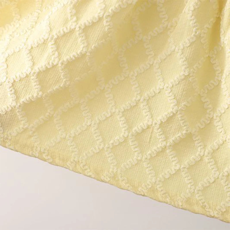 Baby Girl Princess Dress – Cute Bow Design Fake Two-Piece Outfit for Spring & Autumn