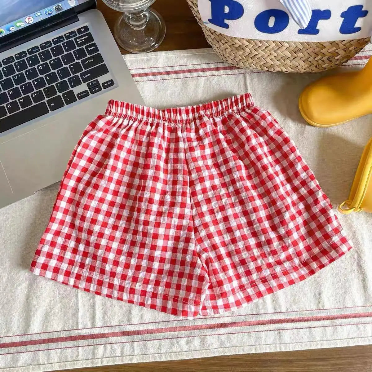 Plaid Sports Pants