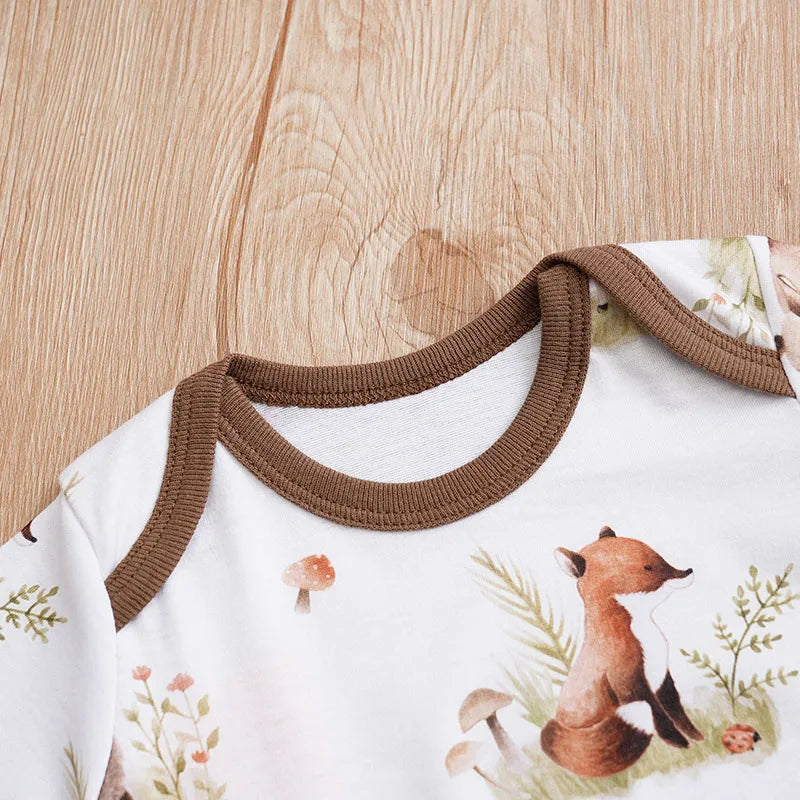 MOMSTAG Summer Cartoon Animal Print Bodysuit