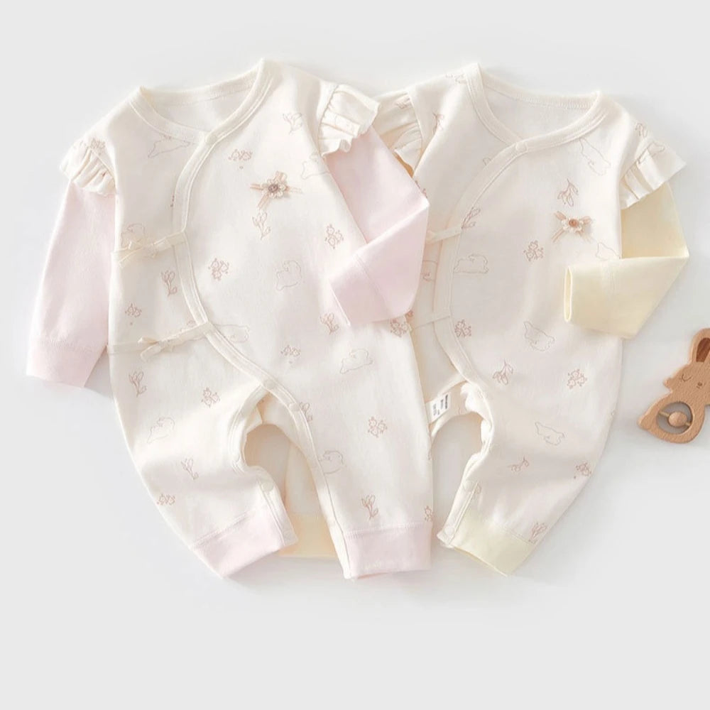 Cotton Cartoon Butterfly Outfit (0-6M)