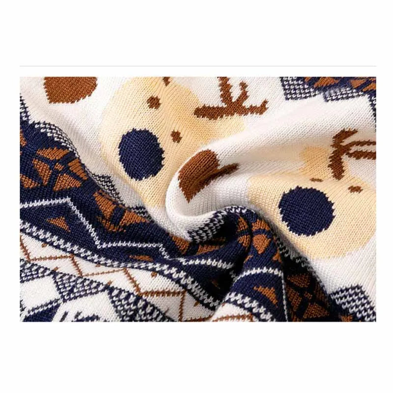 Festive Christmas Sweater Kids Warm Cotton Pullover