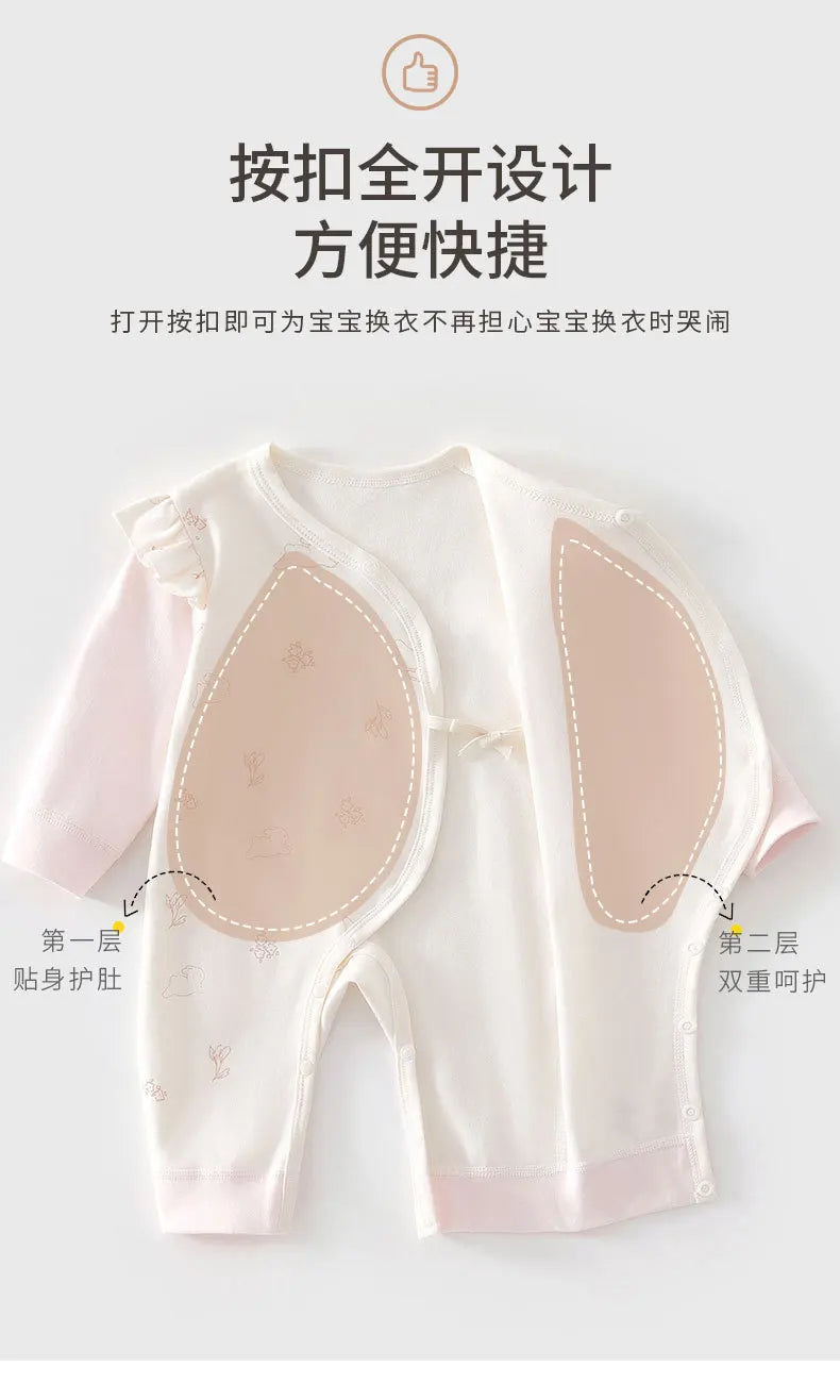 Cotton Cartoon Butterfly Outfit (0-6M)